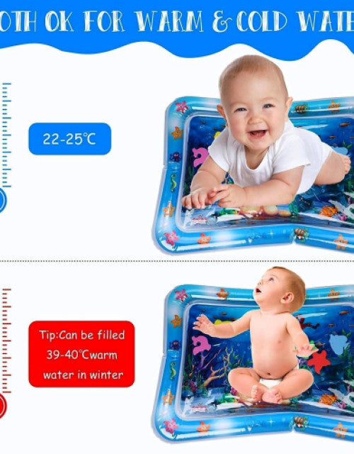 Baby Kids Water Mat Toys Inflatable Tummy Time Leakproof Water Mat