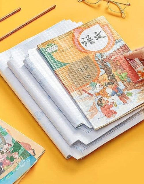 Book Protective Films Transparent Cover for Students School Office ( Pack Of 30 )