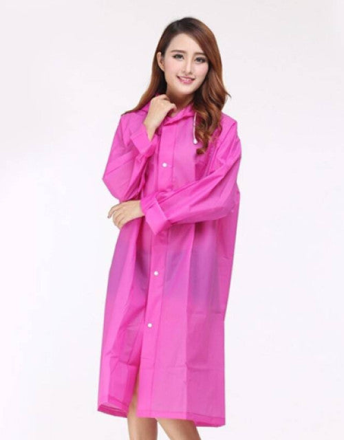 Reusable Wallet Rain Card Rain Coat for Adults (Set of 5) Multicolour